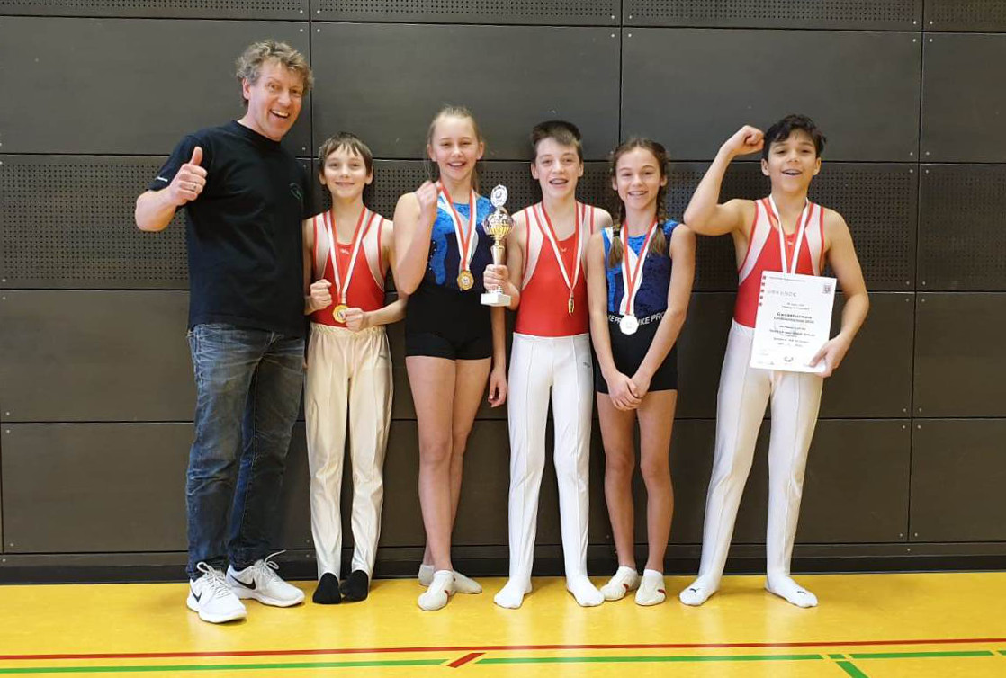Turner der HvK sind Landesmeister bei Jugend trainiert für Olympia