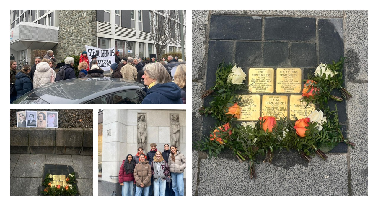 Courage-AG bei Stolpersteinverlegung