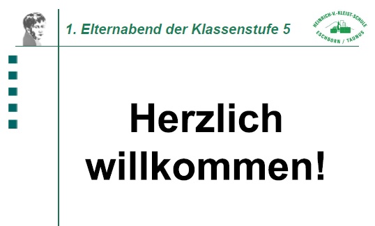 Elternabend der Klassenstufen 2