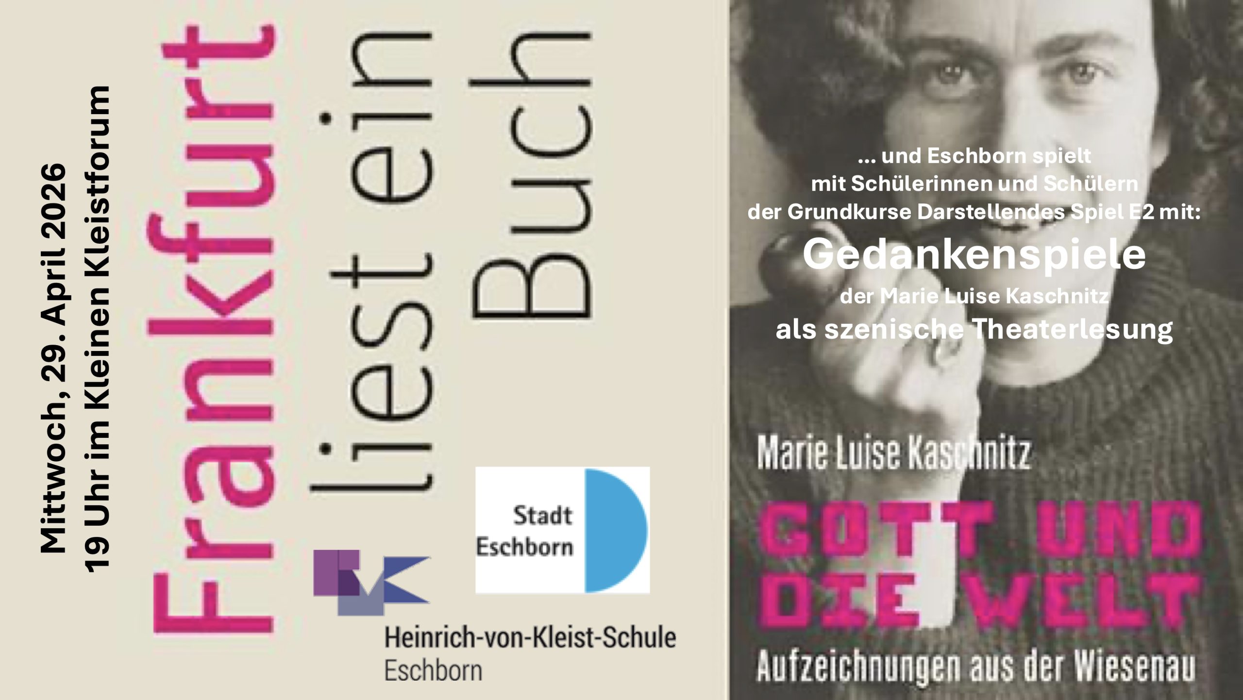 Frankfurt liest ein Buch - Eschborn spielt mit